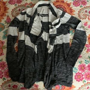 Loft drape front open cardi